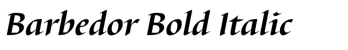 Barbedor Bold Italic